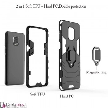 Sustiprintas dėklas 4in1 (Xiaomi Redmi Note 9S/Note 9 Pro)   
